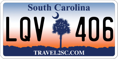 SC license plate LQV406