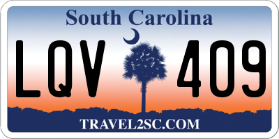 SC license plate LQV409