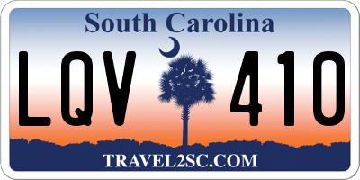 SC license plate LQV410