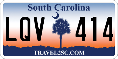 SC license plate LQV414