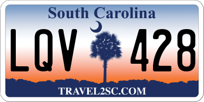 SC license plate LQV428