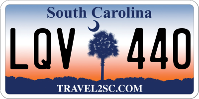 SC license plate LQV440