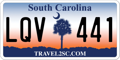 SC license plate LQV441
