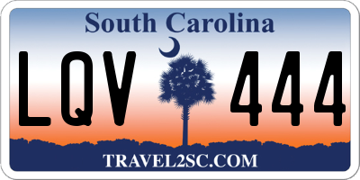 SC license plate LQV444