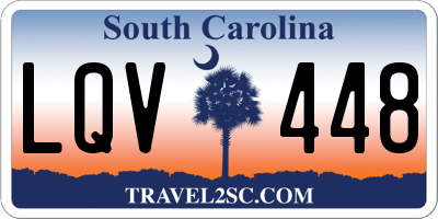 SC license plate LQV448