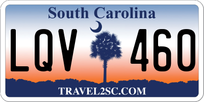 SC license plate LQV460