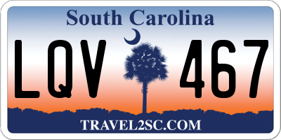SC license plate LQV467