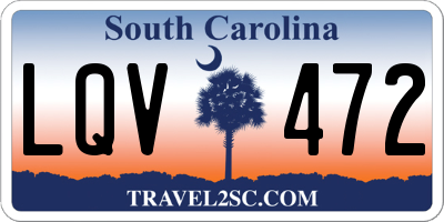 SC license plate LQV472