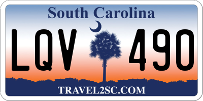 SC license plate LQV490