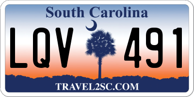 SC license plate LQV491