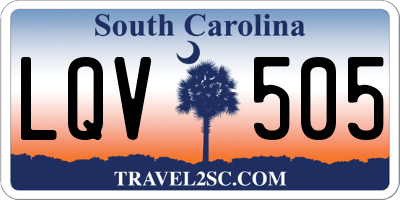 SC license plate LQV505