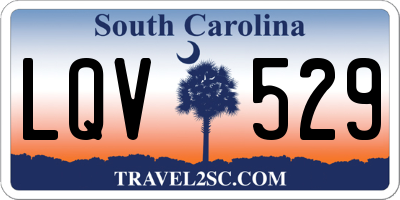SC license plate LQV529
