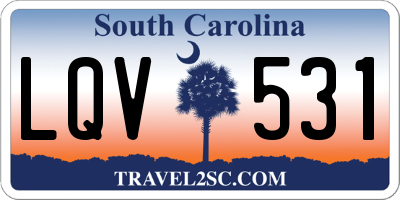 SC license plate LQV531