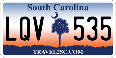 SC license plate LQV535