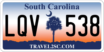 SC license plate LQV538