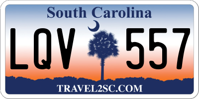 SC license plate LQV557