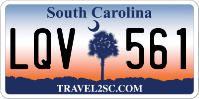 SC license plate LQV561