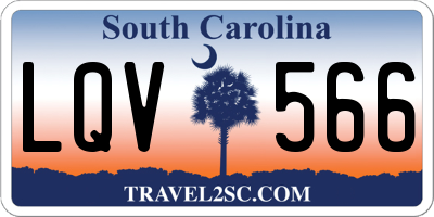 SC license plate LQV566