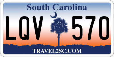 SC license plate LQV570