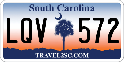 SC license plate LQV572
