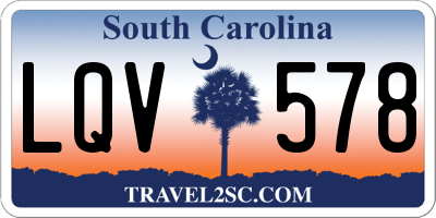 SC license plate LQV578