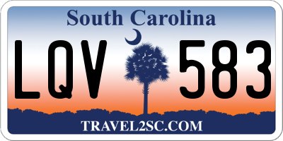 SC license plate LQV583