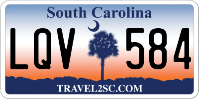 SC license plate LQV584