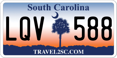 SC license plate LQV588