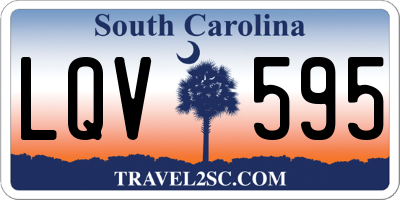 SC license plate LQV595