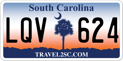 SC license plate LQV624