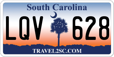 SC license plate LQV628