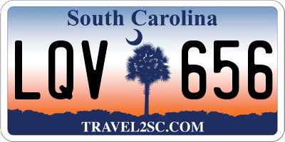 SC license plate LQV656