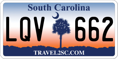 SC license plate LQV662
