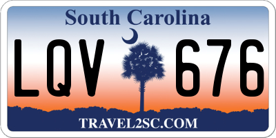 SC license plate LQV676