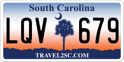 SC license plate LQV679