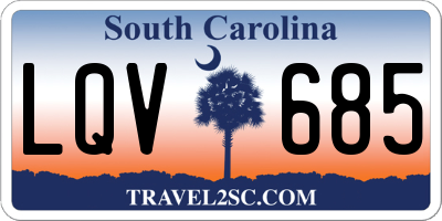 SC license plate LQV685