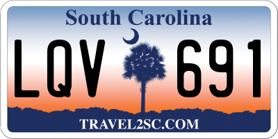 SC license plate LQV691