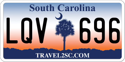 SC license plate LQV696