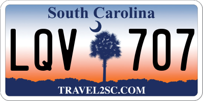 SC license plate LQV707