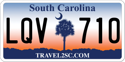 SC license plate LQV710