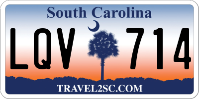 SC license plate LQV714