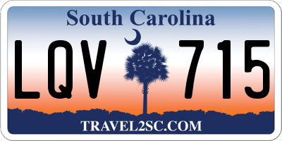 SC license plate LQV715