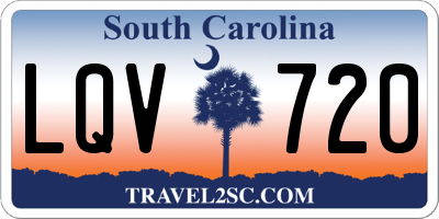 SC license plate LQV720