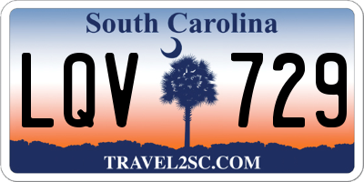 SC license plate LQV729