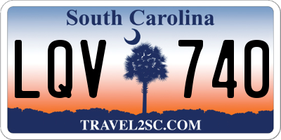 SC license plate LQV740