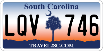 SC license plate LQV746