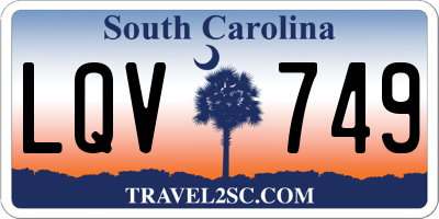 SC license plate LQV749