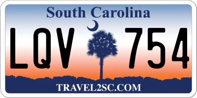 SC license plate LQV754