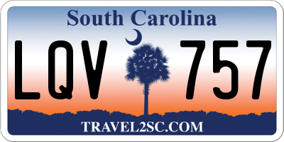 SC license plate LQV757