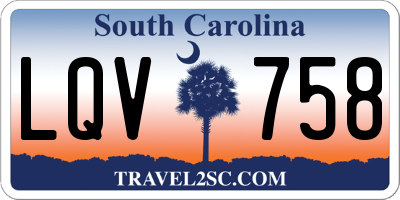 SC license plate LQV758